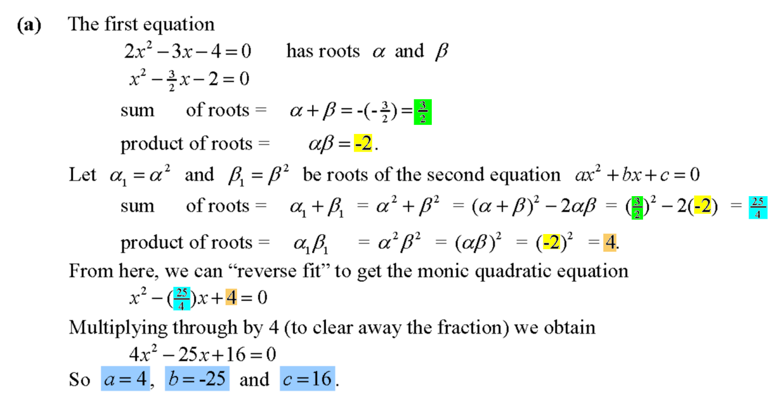 roots of quadratic equation roots of quadratic equation